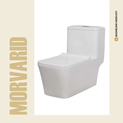 توالت فرنگی مروارید مدل آلفا 72 افقی