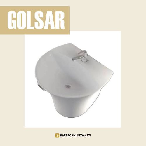 روشویی پایه سرخود گلسار مدل رومنس