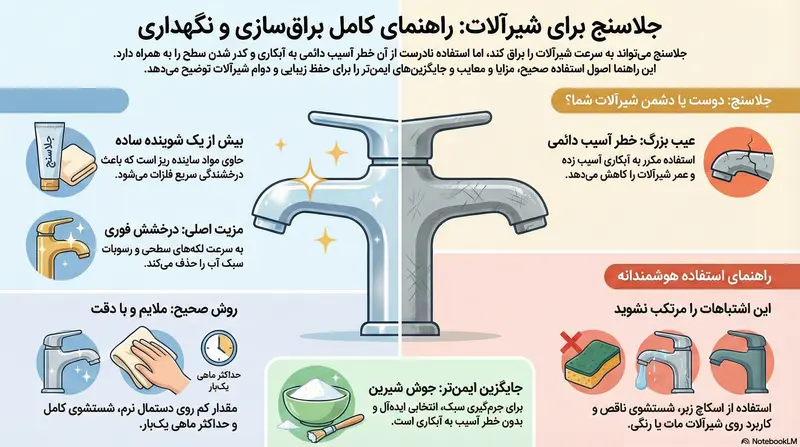 اینفوگرافیک جلاسنج برای شیرآلات