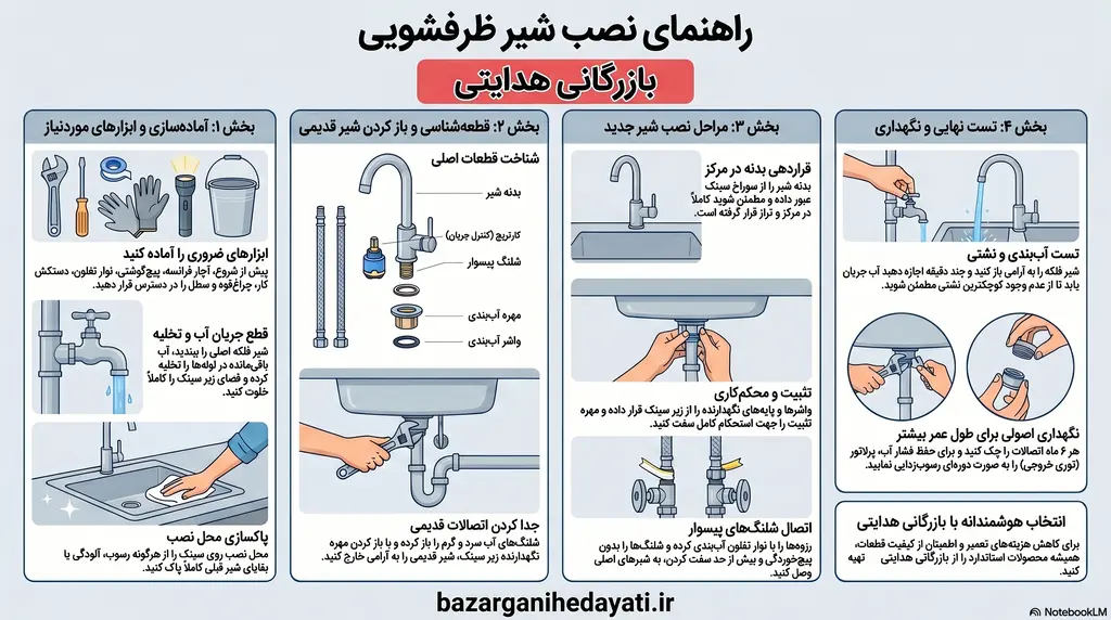 راهنمای_نصب_شیر_ظرفشویی_هدایتی